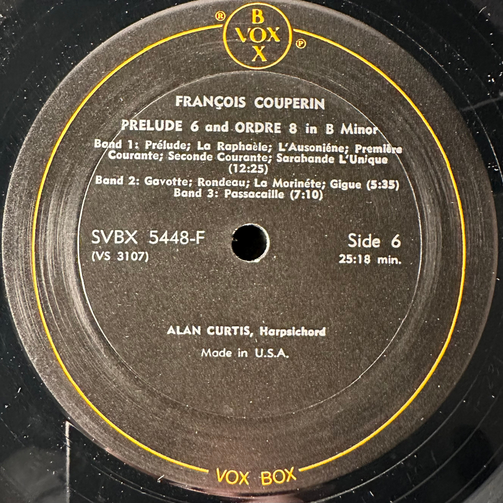 Куперен - 8 Прелюдий 3LP (США 1976г.)