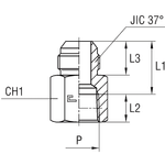 Соединение FS JIC 9/16" NPT3/8"