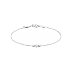 Браслет из серебра с бриллиантом 0.05 ct, Tiffany 💎 Yard. В наличии