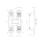 Петля скрытой установки U3D3000.VPG BL черный TECH