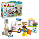 Конструктор Лего Дупло Скорая помощь с водителем | LEGO DUPLO Ambulance & Driver 10447 — 19 деталей (2+)