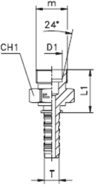 Фитинг DN 08 DKO-S (Ш) 20x1.5 12