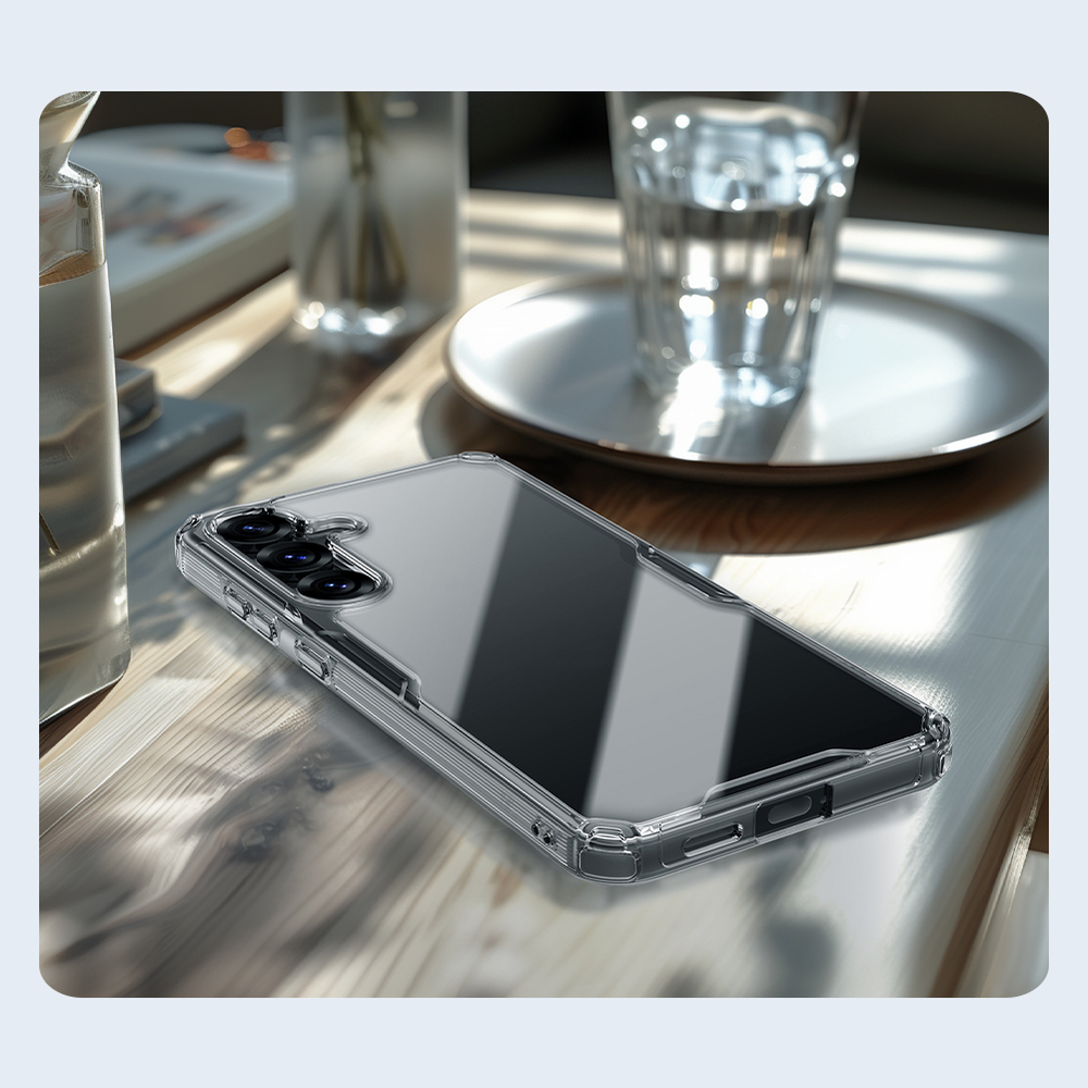 Прозрачный усиленный чехол от Nillkin для Samsung Galaxy S25, серия Nature TPU Pro Case