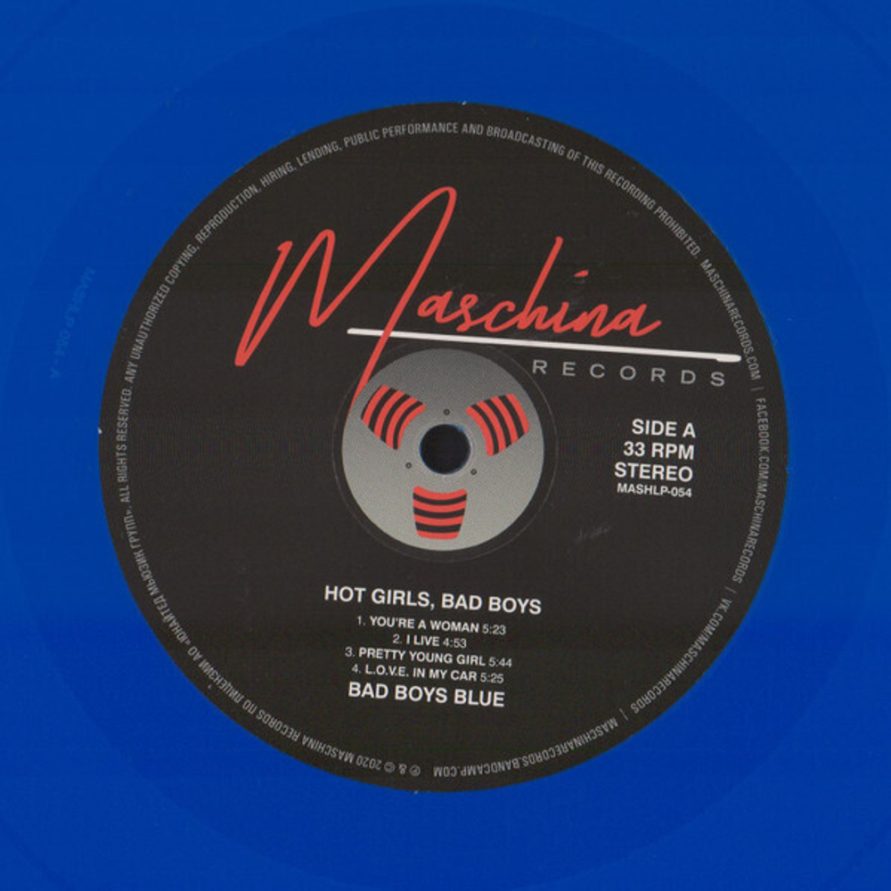 LP: Bad Boys Blue — «Hot Girls, Bad Boys» (1985/2020) [Limited Blue Vinyl]