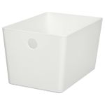 Контейнер IKEA KUGGIS (КУГГИС), Пластик, Белый, 18x26x15 см