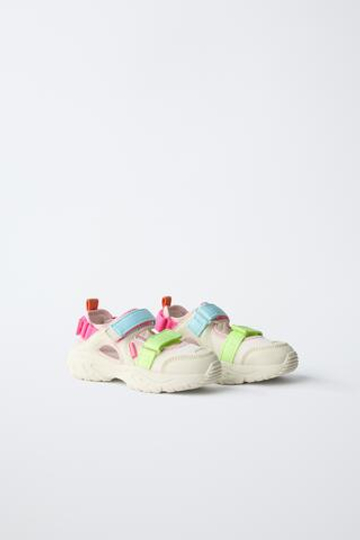 ZARA КРОССОВКИ С ВЫРЕЗАМИ, БЕЛЫЙ