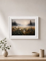 Интерьерная картина на холсте в раме "Утро", 33×43 см