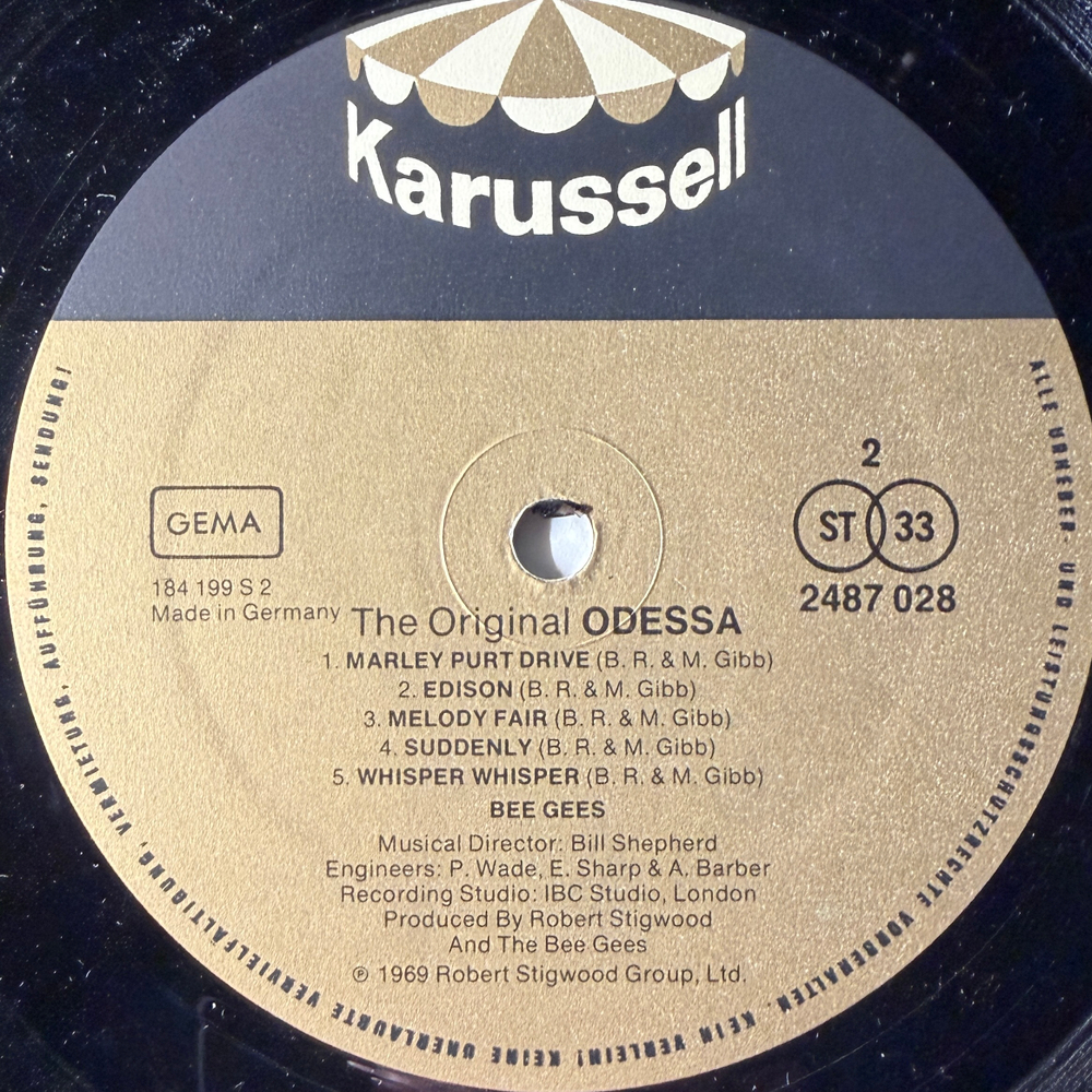 Bee Gees ‎– Odessa 2LP (Германия)