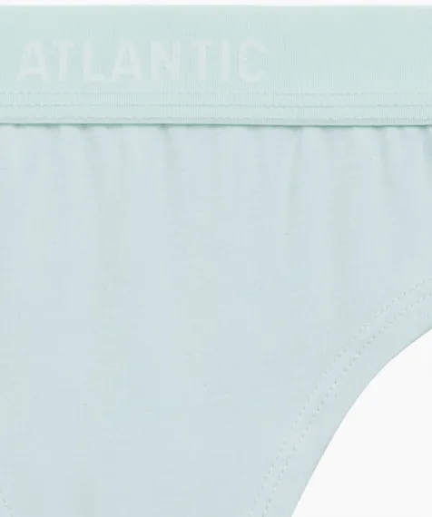 Женские трусы стринги (3шт) Atlantic 3CLP-013, хлопок, бежевый + ванильный + светло-голубой