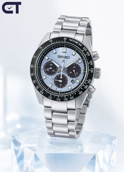 Seiko SSC935 Prospex Speedtimer мужские наручные часы — солнечный хронограф с голубым циферблатом