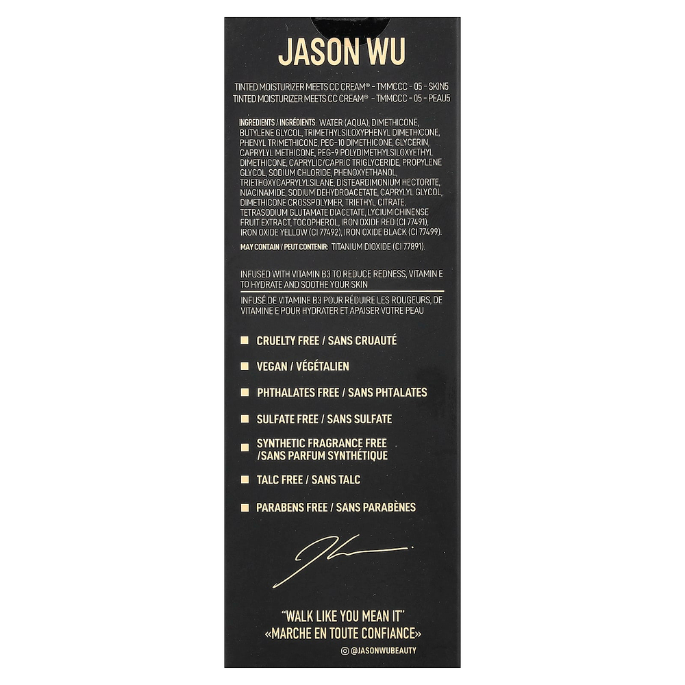 Jason Wu, увлажняющий крем с оттенком, Meets CC Cream®, 05 Skin5, 30 мл (1,01 жидк. унции)