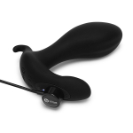 Черный анальный стимулятор с расширением и вибрацией b-Vibe Expand Plug BV-048-BLK