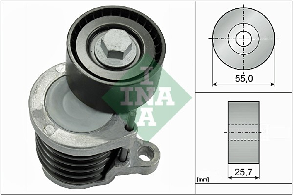 Schaeffler INA - 534059110-INA - Belt Tensioner, V-ribbed belt - Povrat artikla narucenog iz Njemacke nije moguc.