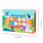 Книга с липучками Busy book, более 60 липучек