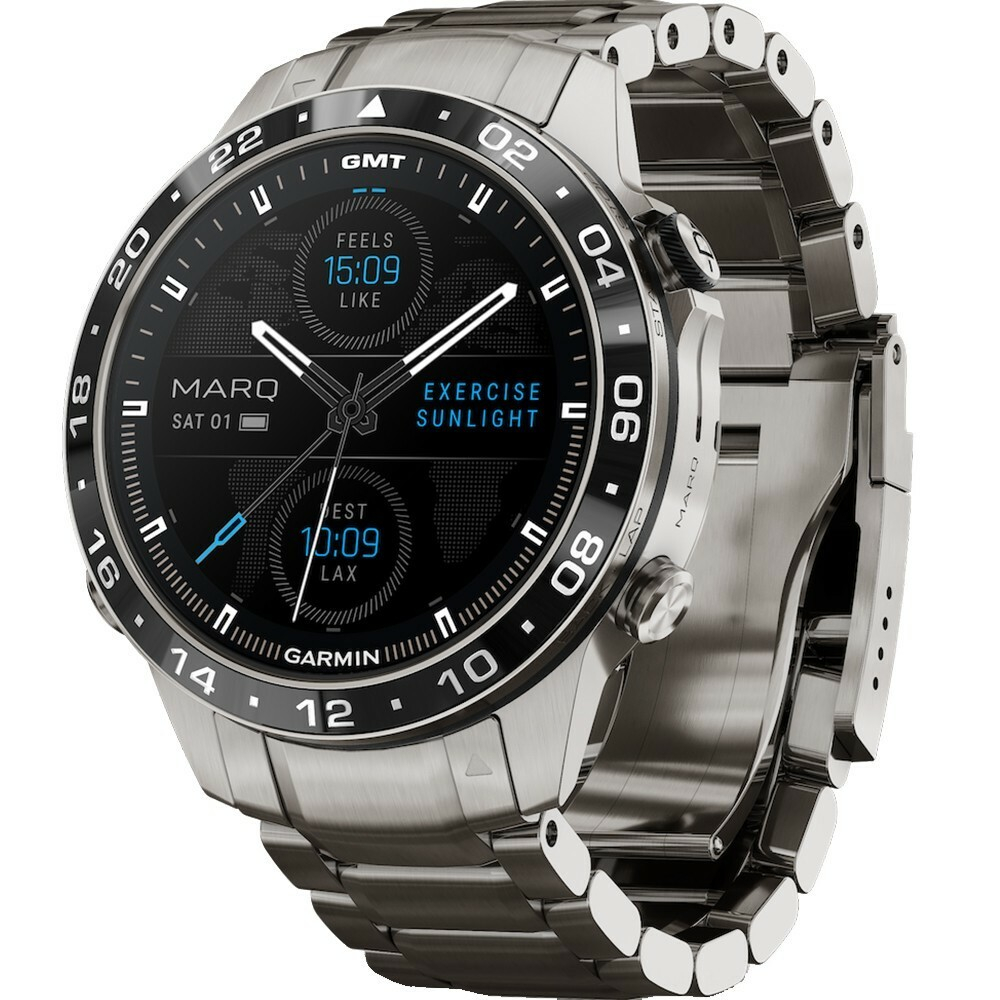 Премиальные смарт-часы GARMIN MARQ  Aviator  Gen 2 , титановый браслет,  010-02648-01