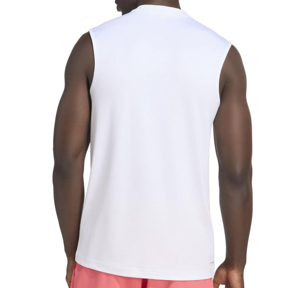 Мужская теннисная футболка Adidas Club Tennis Climacool Tank Top — белая