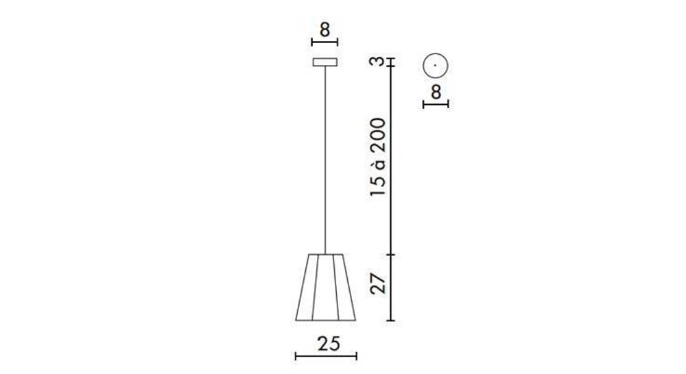 DesignHeure Splmo — Потолочный светильник Suspension Petit LuXiole