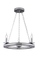 Люстра подвесная Sfera Sveta 85649/3 WENGUE+CH, 3×40 Вт, хромированная и венге