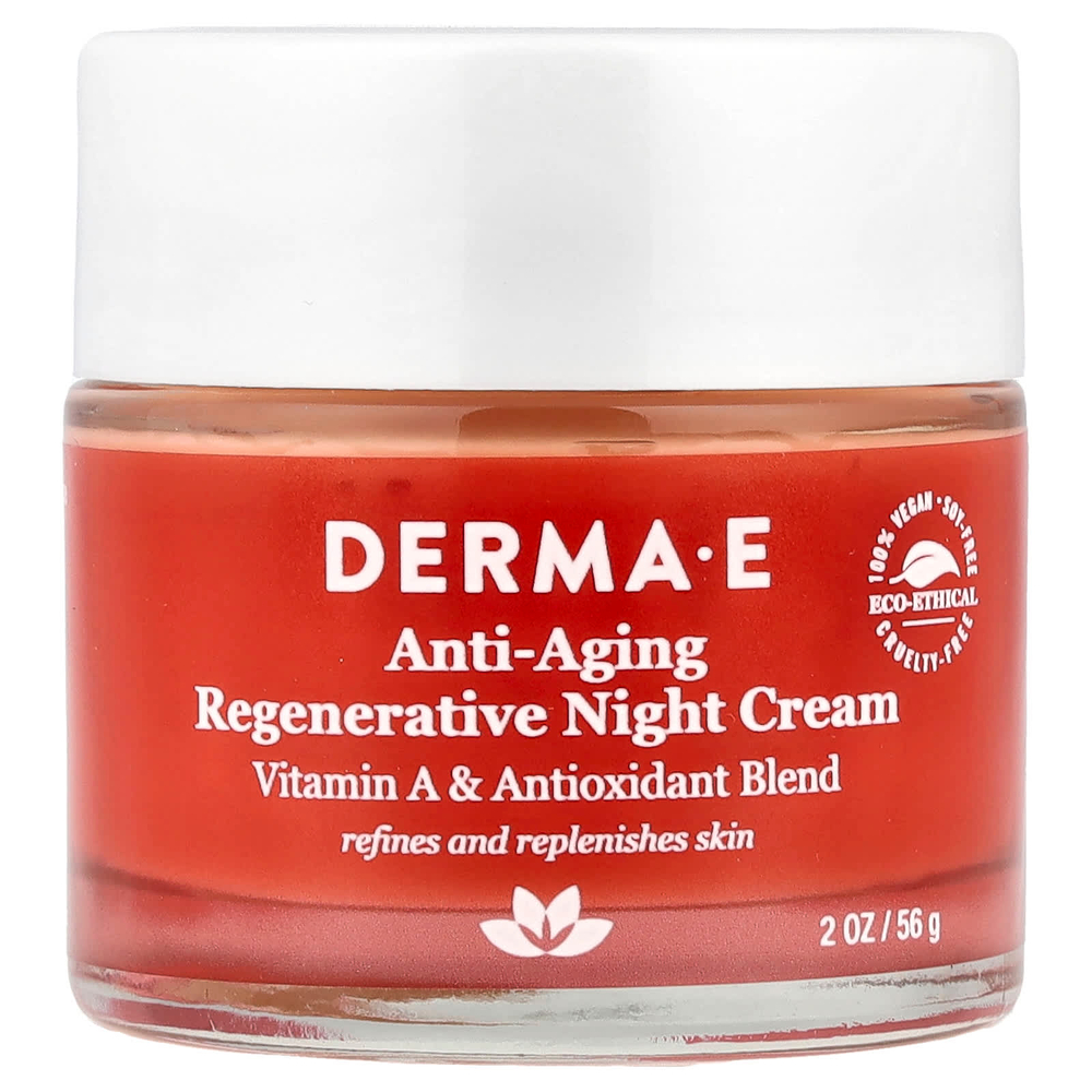 DERMA E, антивозрастной восстанавливающий ночной крем, 56 г (2 унции)