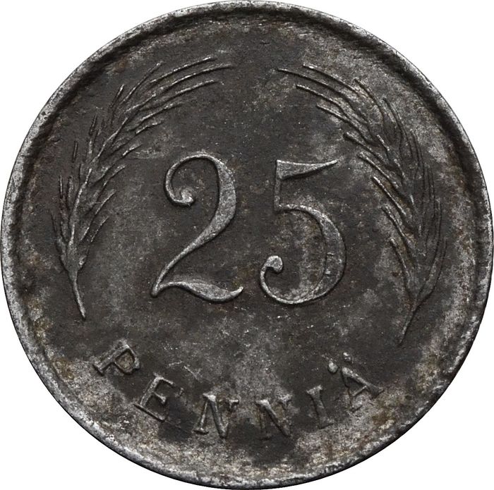 25 пенни 1943-1945 Финляндия