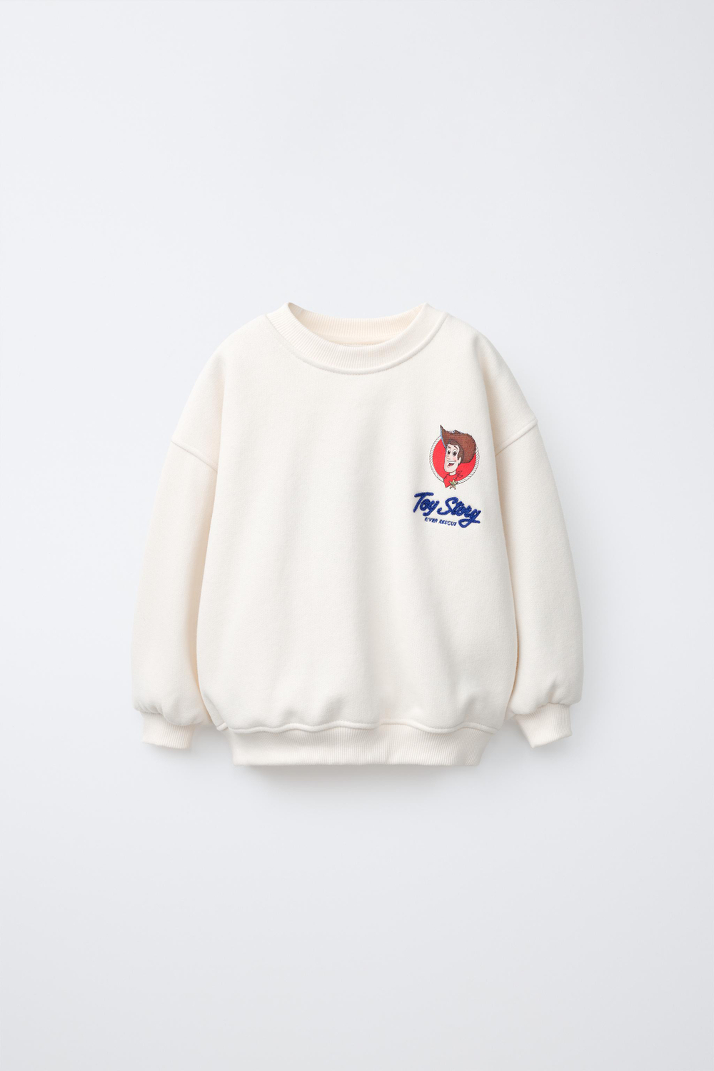 ZARA ТОЛСТОВКА С ВЫШИВКОЙ TOY STORY © DISNEY PIXAR, БЕЛЫЙ
