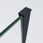 Душевой уголок Vincea Софт 2 (Soft 2) VSR-3SO29011CLB, 1100*900, черный, стекло прозрачное
