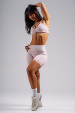 Шорты Push-Up Compression Leopard Shorts PRIMAL 856 Розовые
