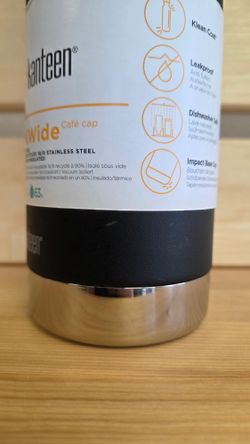 Термокружка Klean Kanteen TKWide Cafe Cap 20oz (592 мл) Black (мелкие потертости)