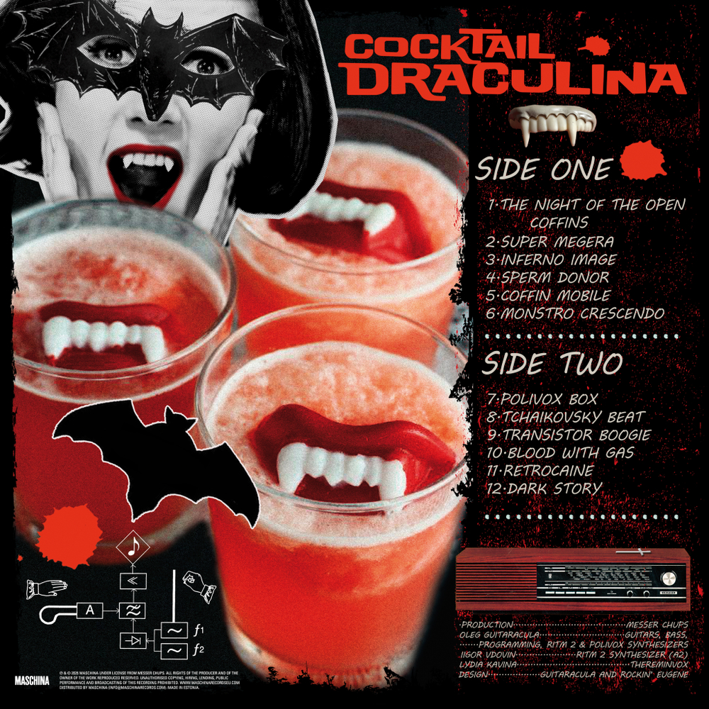 LP: Messer Chups - "Cocktail Draculina" (2002/2024) [Black Vinyl]