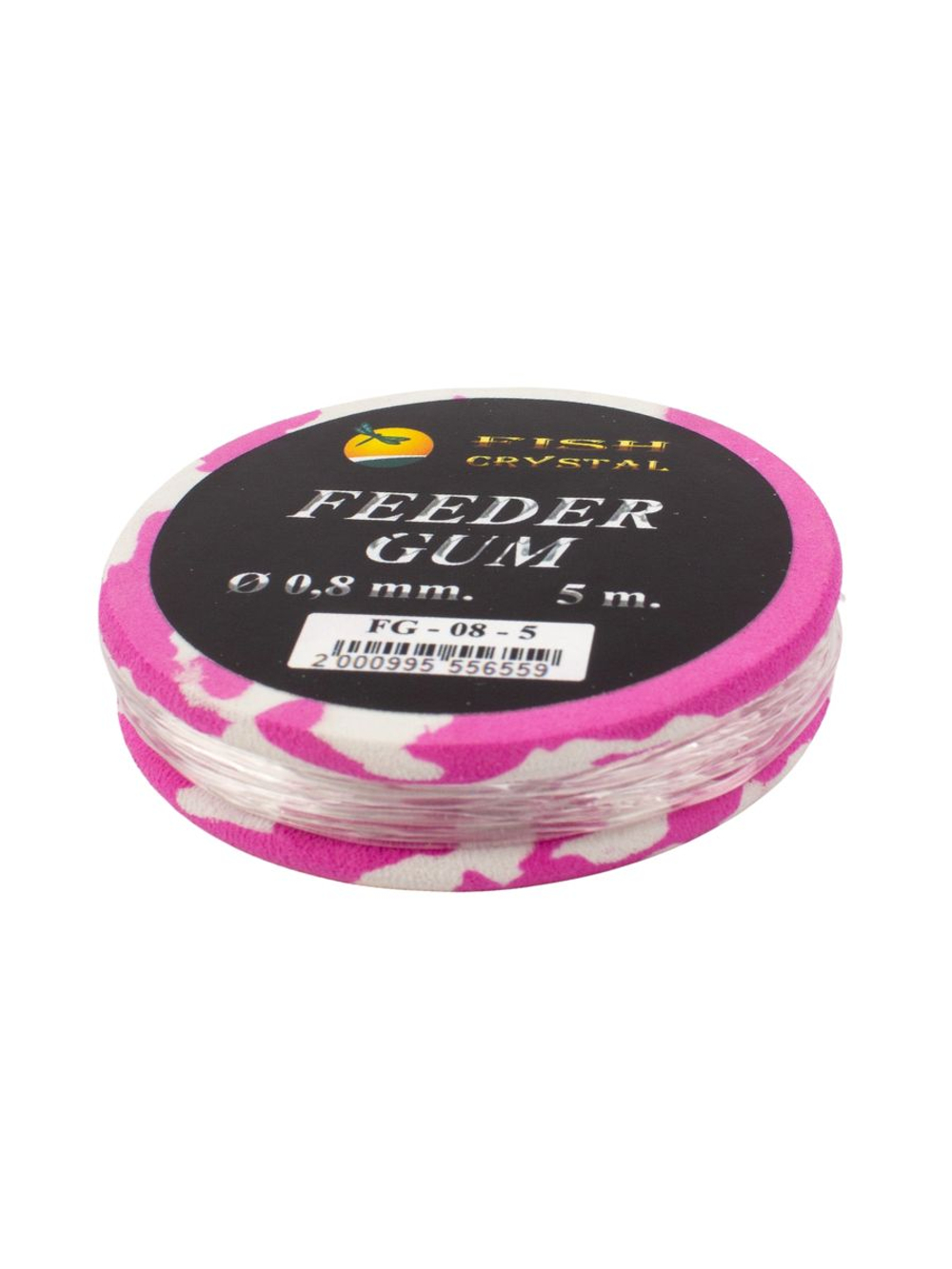 Фидер гам амортизатор для рыбалки Fish Crystal (Feeder Gum) прозрачный 0.8/5м