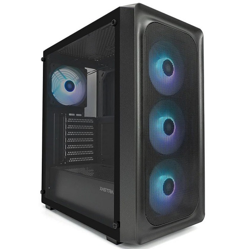 Корпус Midi-Tower XASTRA A407 ARGB TG Mesh, черный (A407-4FC12A)