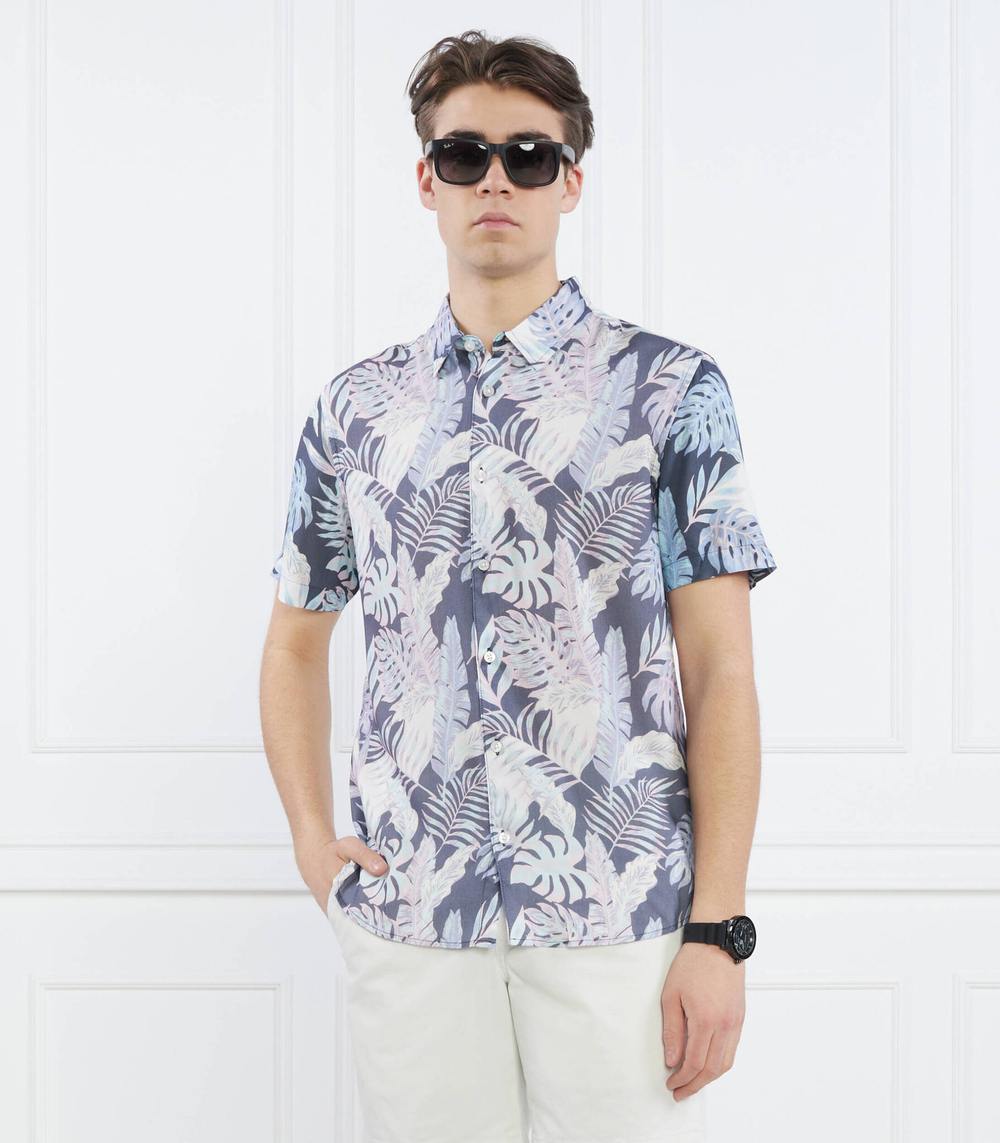 Рубашка SS ECO RAYON INDGO T GUESS - голубой(M3GH31 WD4Z2)