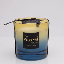 nan Свеча ароматическая Fade blue Victoria with Love Синий