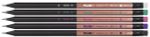 Карандаш чернографитный с ластиком Copper series ТМ (HB) 24 шт, HB 71421724, Milan