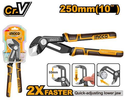Клещи универсальные переставные 250мм INGCO HPP38258 INDUSTRIAL