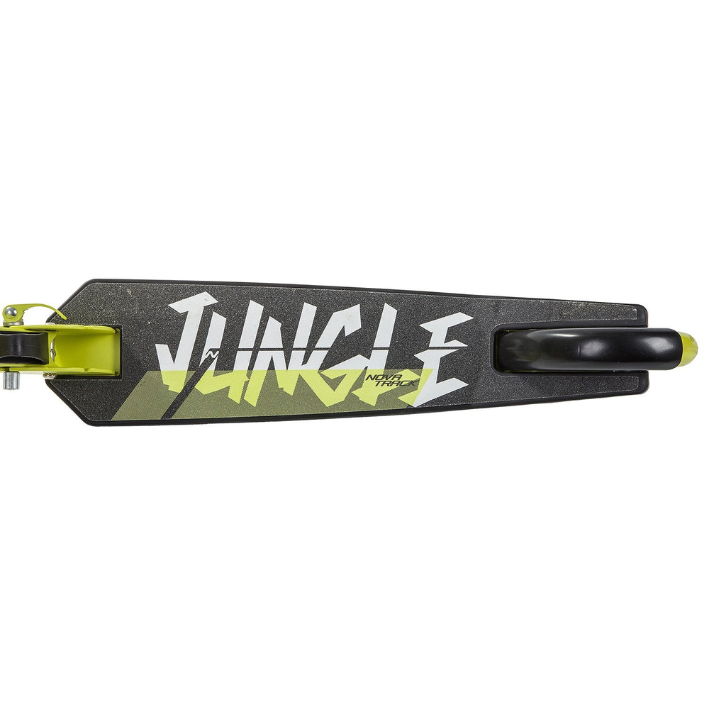 Самокат детский Novatrack Jungle, 145 мм, лимонный