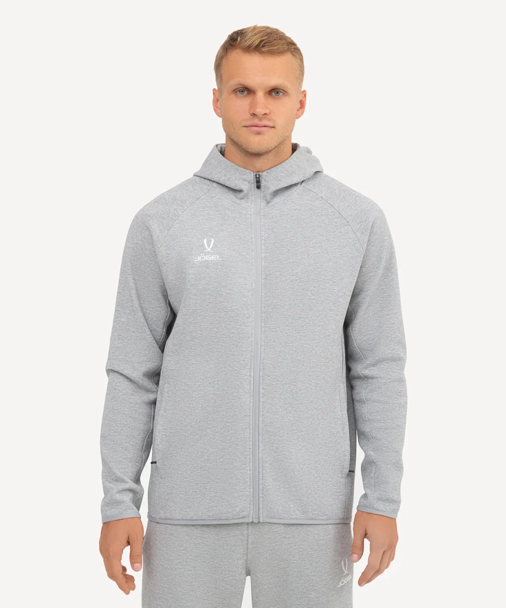 Худи на молнии ESSENTIAL Athlete Hooded FZ Jacket, серый