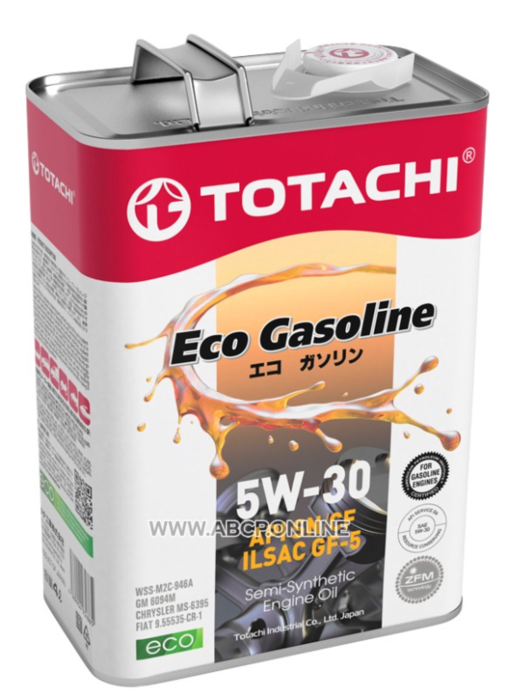 Масло моторное TOTACHI Eco Gasoline 5W-30 полусинтетическое 4 л 4589904934865