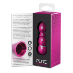 Алюминиевый рельефный вибратор PINK SMALL - 7,5 см. (Цвет: розовый)