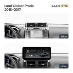 Магнитола для Toyota Land Cruiser Prado 150 2013-2017 - Teyes LUX ONE 360 монитор 12.3" 2K QLED на Android 10, Быстрая, CarPlay, 4G SIM-слот, 4 камеры в комплекте