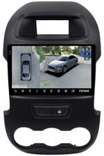 Магнитола для Ford Ranger 3 2011-2015 (рамка тип 2) - Teyes CC3-2K-360 монитор 9.5" 2K QLED на Android 10, Быстрая, CarPlay, 4G SIM-слот, 4 камеры в комплекте