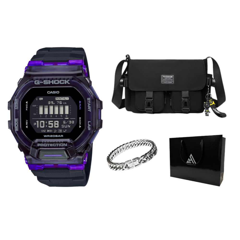 Часы G-SHOCK G-SHOCK G-SQUAD LED, GBD-200SM-1A6JF