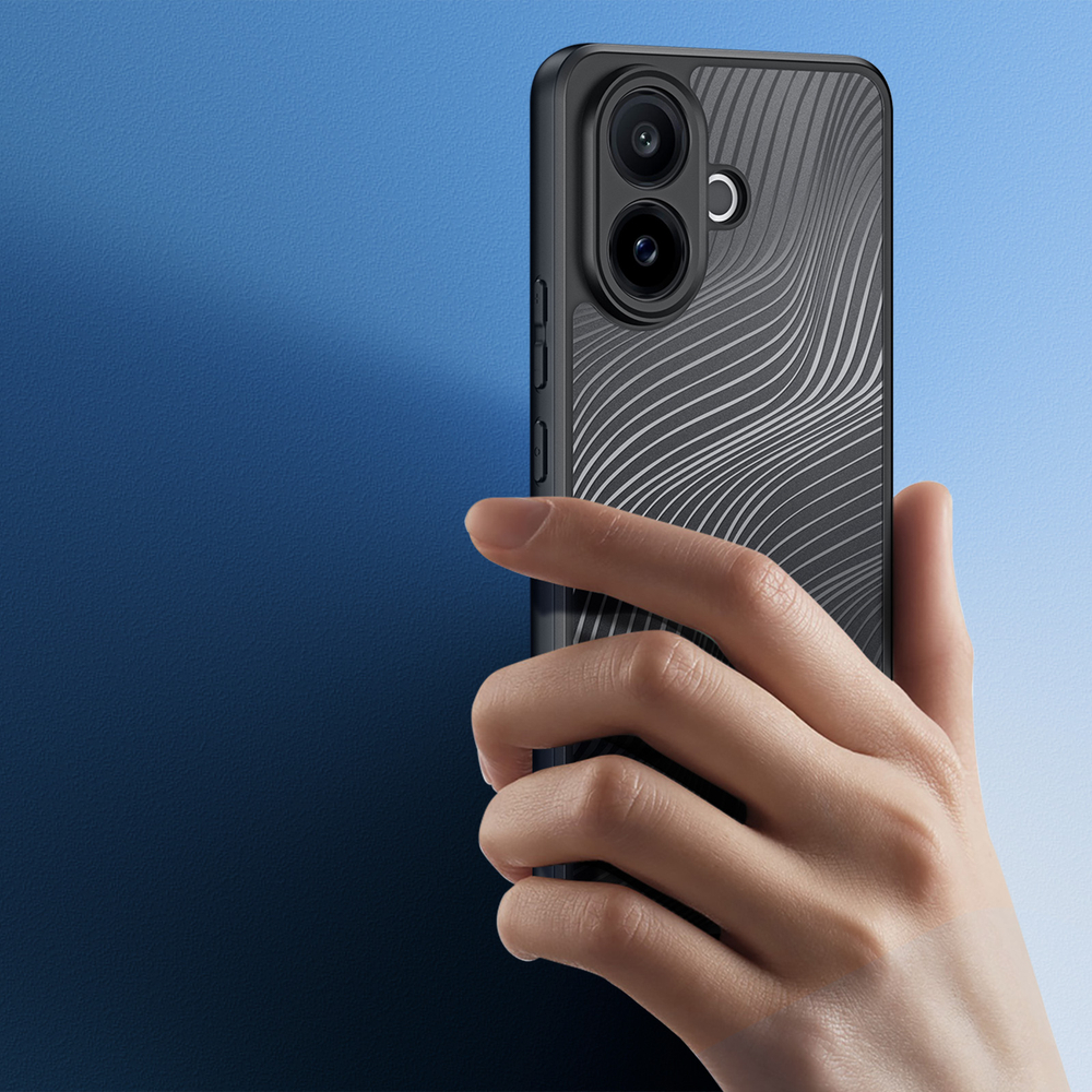 Чехол прозрачный с черными рамками для Vivo V70 Lite 5G и V60 Lite, серия Aimo Series Case от Dux Ducis