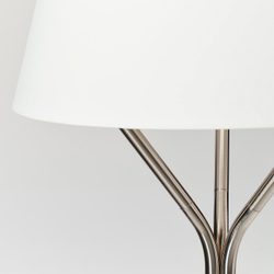 IKEA BLÄNKFYR  (ИКЕА БЛЭНКФИР)  -  Лампа напольная - никелированная