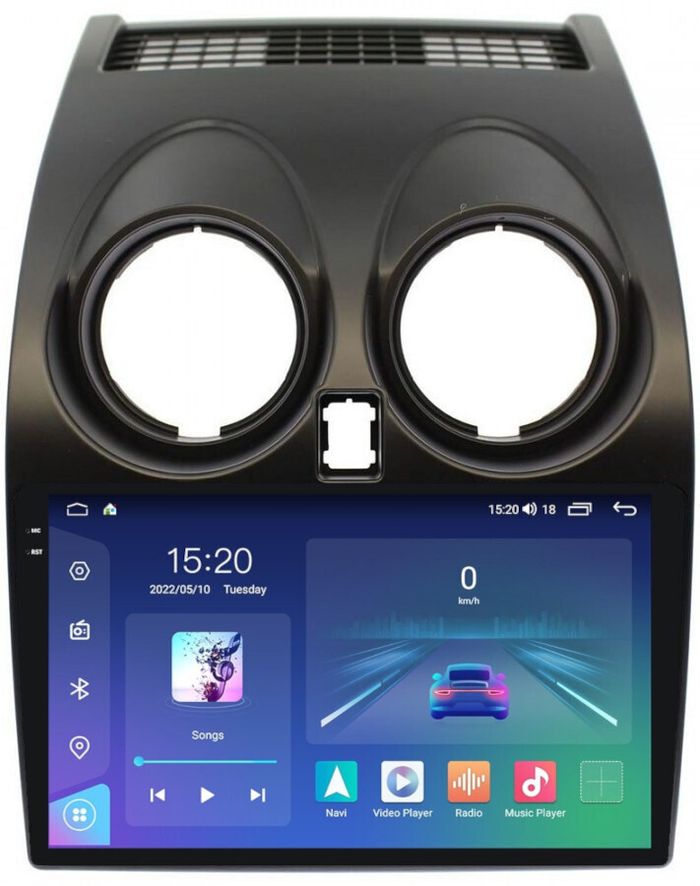 Магнитола для Nissan Qashqai J10 2006-2013, Dualis - Parafar PF788RN2K на Android 13, Быстрая, QLED+2K, CarPlay, 4G SIM-слот