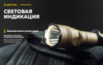 Фонарь тактический подствольный Armytek F07501WS Dobermann Pro Magnet USB Sand (теплый свет)