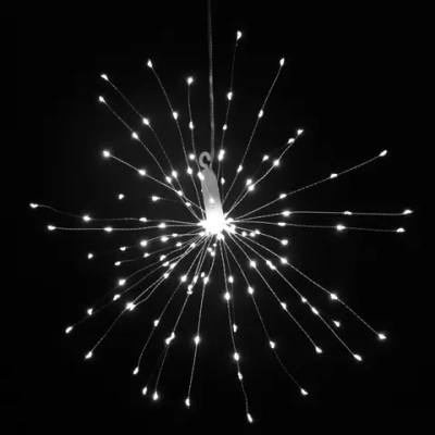 Гирлянда для дома на батарейках «Сфера» 160 ламп LED, d - 30 см, 2 реж.,IP-20, (3хАА), Белый