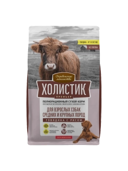 Корм для собак "Холистик Премьер" Говядина с рисом 12кг