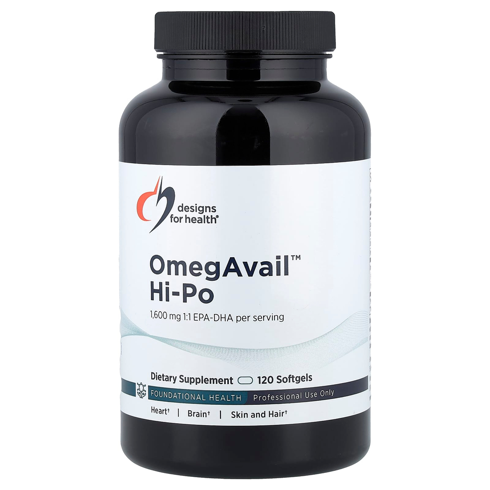 Designs For Health, OmegAvail™ Hi-Po, 120 капсул