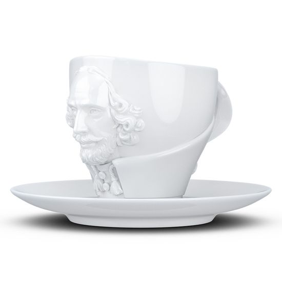 Чайная пара talent, william shakespeare, 260 мл, белая